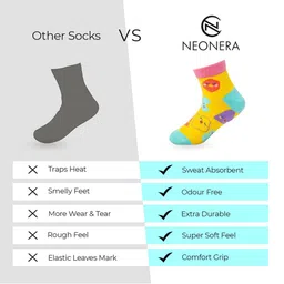 NEONERA Boys Pack Of 5 Printed Ankle-Length Socks image 5