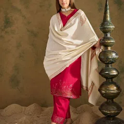 SAHASIKA Ethnic Motifs Woven Design Pashmina Woollen Shawl-image-52