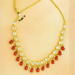 Bienvene Gold-Plated Kundan Studded Jewellery Set image 3