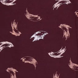 Kiddopanti Cotton Knit Abstract Printed Pajama - Maroon image 5