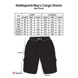 Kiddopanti Solid Cargo Shorts - Red image 2