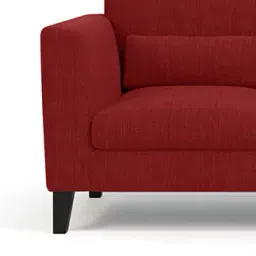 urban ladder create Lewis 3 Seater Fabric Sofa in Salsa Red Colour image 5