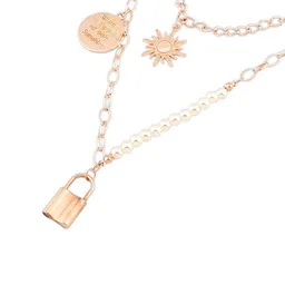 AMI Gold-Plated Layered Charm Chain image 4