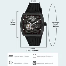 ALIX Men Dial & Straps Analogue Automatic Watch AL2915 BBB image 2