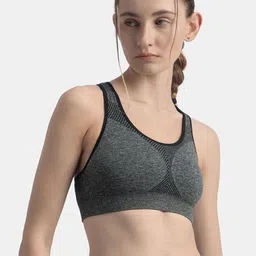 Jockey Wirefree Non Padded Nylon Full Coverage Racerback Styling Active Bra-1386 image 3