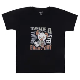 CAVIO Boys Geometric Printed Shawl Collar Jacket With T-shirt image 3