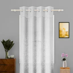 Myntra Elegant Homes White Floral Printed Cotton Door Curtain-picture-30