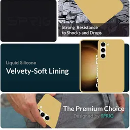 SPRIG Unisex Silicone Samsung Galaxy S23 Impact Resistant Back Case image 3