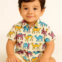 TOONKY Boys Printed Shirt with Shorts image 4