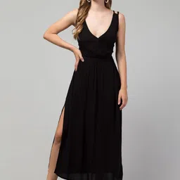 DHAINI ENTERPRISES Crepe Maxi Dress-picture-26