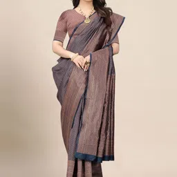 Moda Rapido Woven Design Zari Silk Blend Heavy Work Banarasi Saree image 2
