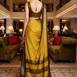 A S CREATION Woven Design Pure Silk Handloom Kanjeevaram Saree image 4