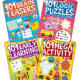 dreamland publications Dreamland 101 Activity 4 Books Pack - Brain Teasers, Early Learning, Logic Puzzles and Mega Activity-picture-27