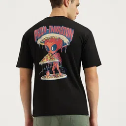 HSNT Men Graphic Printed Round Neck Cotton Oversized T-shirt-picture-25