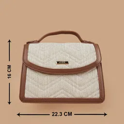 CODE by Lifestyle Structured Handheld Bag with Tasselled image 2