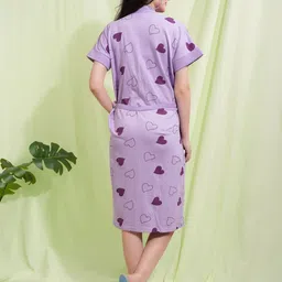 LacyLook Women Heart Printed Bath Robe image 3