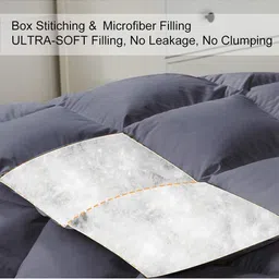 THEGASBH Grey & Charcoal AC Room 150 GSM Comforter image 2