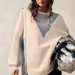 Roadster Women Colourblocked Sweatshirt-image-47