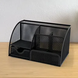 UMAI Black Set of 1 Regular Desk Organiser Organisers image 1