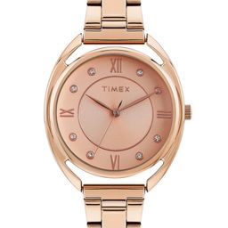 Timex Women Brass Embellished Dial & Bracelet Style Straps Analogue Watch TWEL231SMU01-picture-36