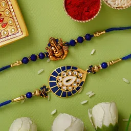Designer Rakhi Assorted Rakhi Set-image-4