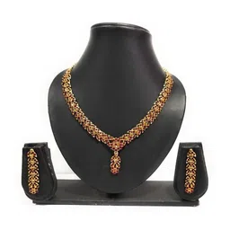 Women Click Stone studded Jewellery Set-picture-35
