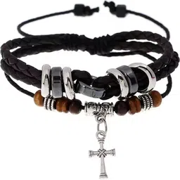 PIXFLIK Unisex Leather Bracelet image 1