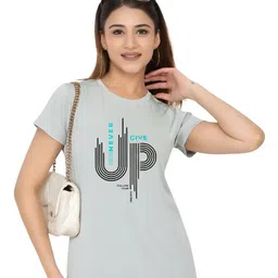 TRENDSATTIRE Typography Printed Round Neck T-shirt image 5