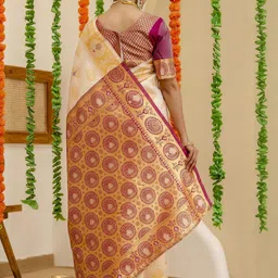 Mitera Ethnic Motifs Woven Design Zari Saree image 2