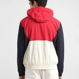 levi's Men's Colorblock Red Hooded Tailored Jacket image 3