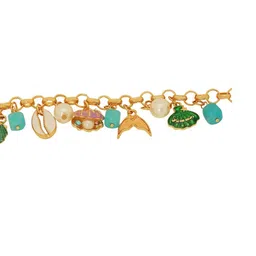 Beenth & Doneth Women Gold-Plated Charm Bracelet image 2