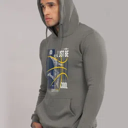 ADRO Men Printed Hooded Sweatshirt image 3
