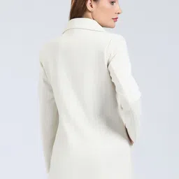 YOUNG CLUB CLASSIC Self Design Notched Lapel Overcoat image 3