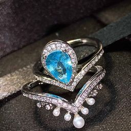 Designs & You Sliver-Plated Cubic Zirconia-Studded Finger Ring-picture-32