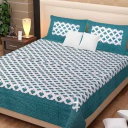 Cotton King Flat 144 TC Printed Bedsheet-image-92