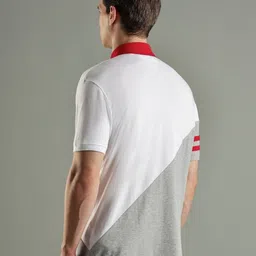 Tommy Hilfiger Colourblocked Short Sleeves Polo Collar Cotton Regular Fit Casual T-shirt image 3