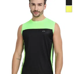 FTX Pack Of 3 Colourblocked Round Neck T-shirts-picture-13