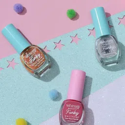 Whimsy Beauty Funky Peel Off Water Based Nail Paint-6 ml -Confetti-image-52