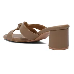 ERIDANI Embellished Work Cushioned Footbed Block Sandals with Bows image 3