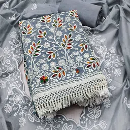 Peachmode Embroidered Unstitched Dress Material-image-15