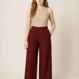 Silakaari Women Flared Knitted Ethnic Palazzos-image-19