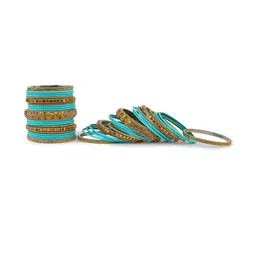GLIKA Turquoise Blue Alloy Bangle image 2