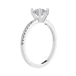 Sparkles 14KT Gold 0.82 Ct Lab Grown Round Solitire Diamond Ring - 1.78 g image 2