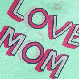 Olio Kids Full Sleeves Sweatshirt Text Print - Green image 4