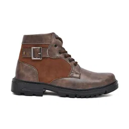ARIWA Men Casual High-Top Block-Heeled Regular Boots image 5