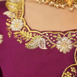 Fabcartz Embellished Semi-Stitched Lehenga & Unstitched Blouse With Dupatta image 5