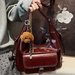 KPOP Women Solid Baguette Shoulder Bag-image-79
