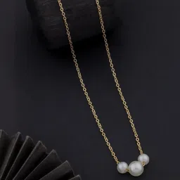 SZN Set Of 2 Gold-Plated Artificial Beaded Necklaces image 2