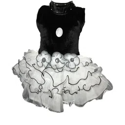dress collection Girls Midi/Knee Length Festive/Wedding Dress (Multicolor, Sleeveless)Nice Dress-picture-44