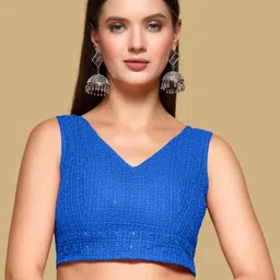 Oomph! women Embroidered Saree Blouse-picture-25